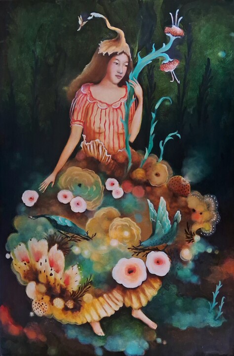 "La jardinera" Tablo, 23,6x15,8 in