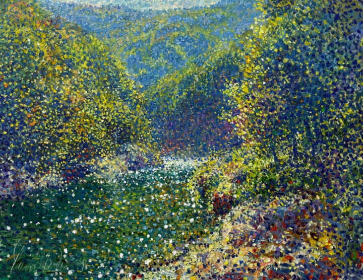 Emerald silence Peinture, 25,6x33,5 in