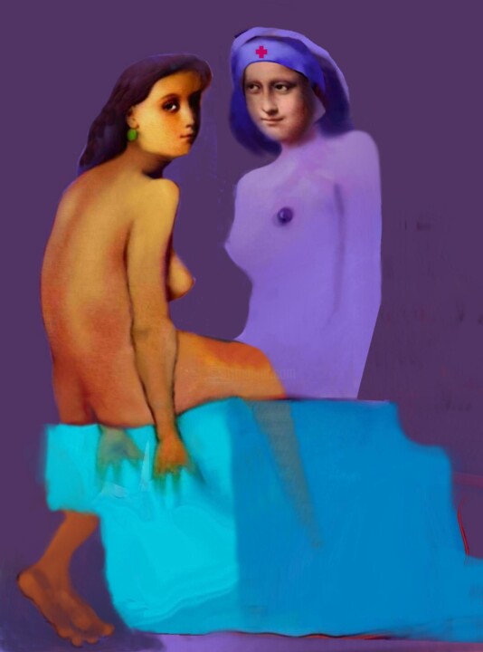 "Topienie l0dow" 绘画, 35.4x29.5 in