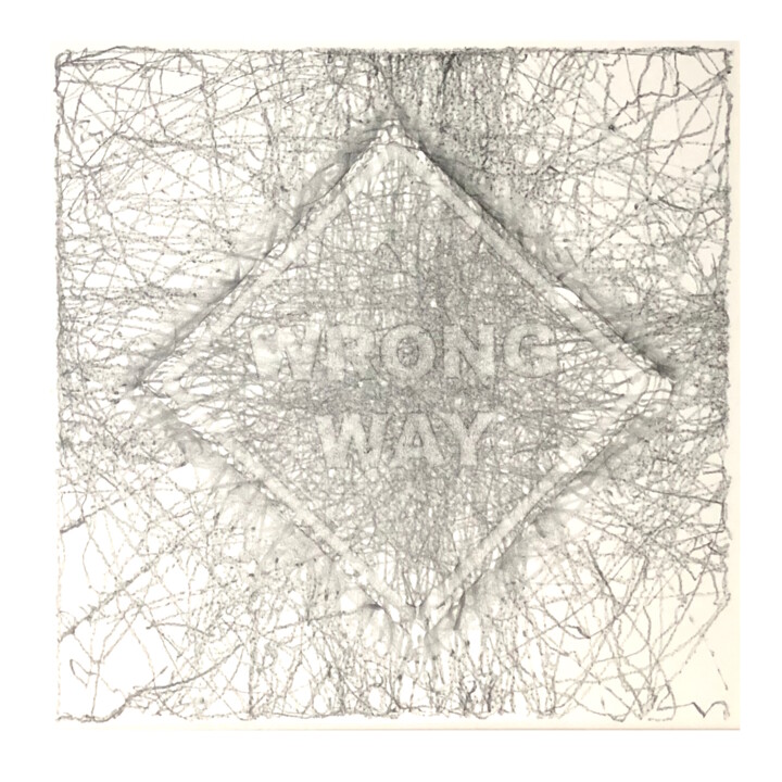 WRONG WAY Desenho, 23,6x23,6 in