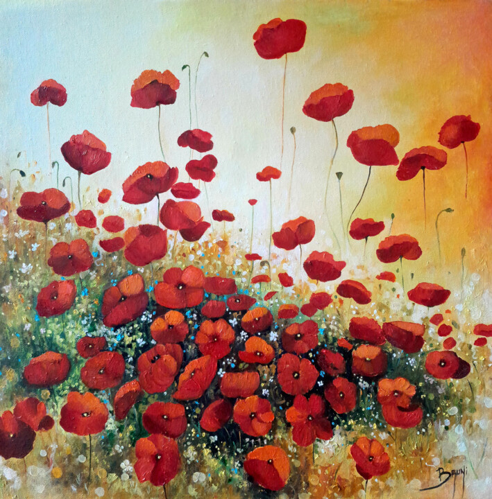 Ruby Fields Pittura, 19,7x19,7 in