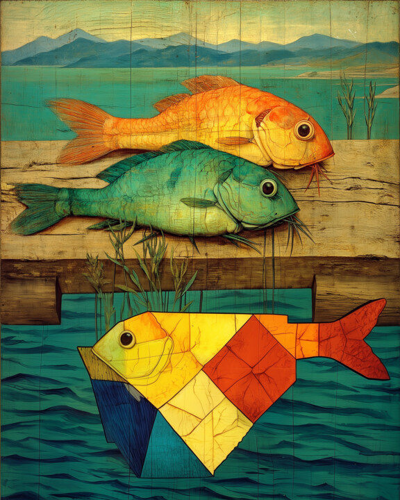 Korean Fish Still-life Arte digitale