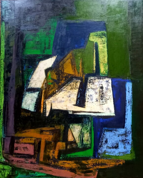 The English green 2023/2025 绘画, 28.7x23.6 in