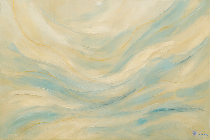 Corrientes Serenas 绘画, 18.9x29.5 in