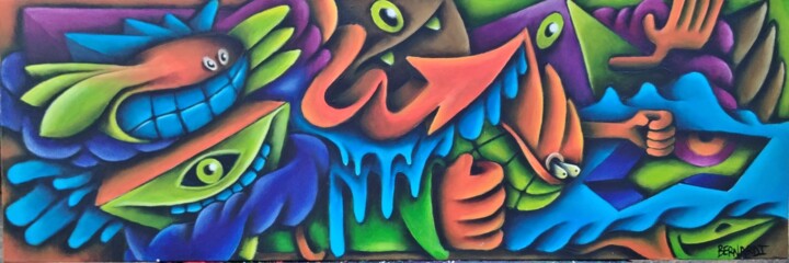 Fusion 2 绘画, 11.8x35.4 in