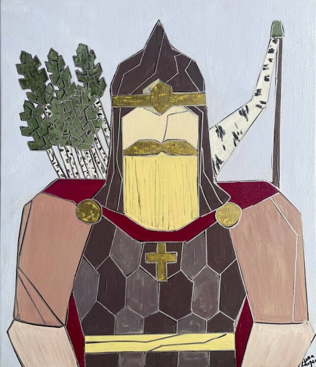 Russian hero 2 绘画, 27.6x23.6 in