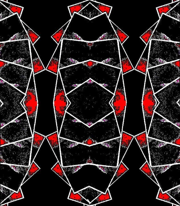 Triangles in Red and Black 12c11 Photography, 24x21.1 in