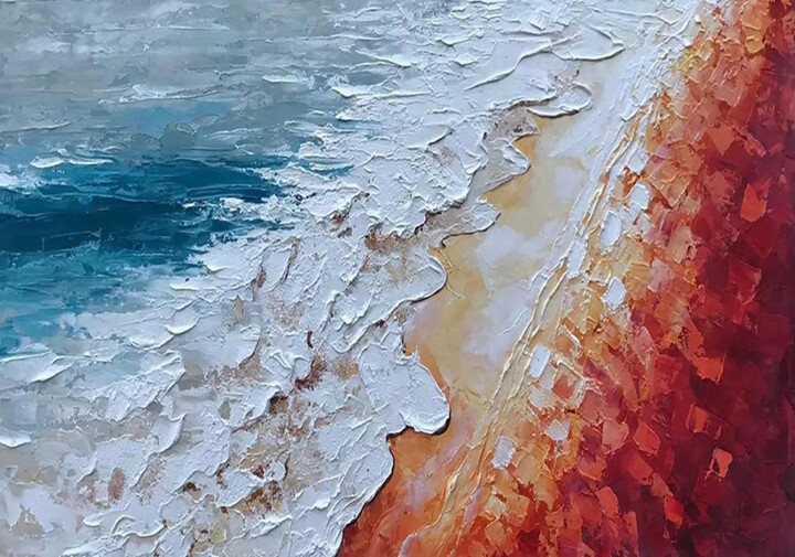 Ocean's Embrace 绘画, 48x72 in