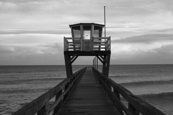 The pier, Luc-sur-Mer, 2019 Photography, 7.9x11.8 in
