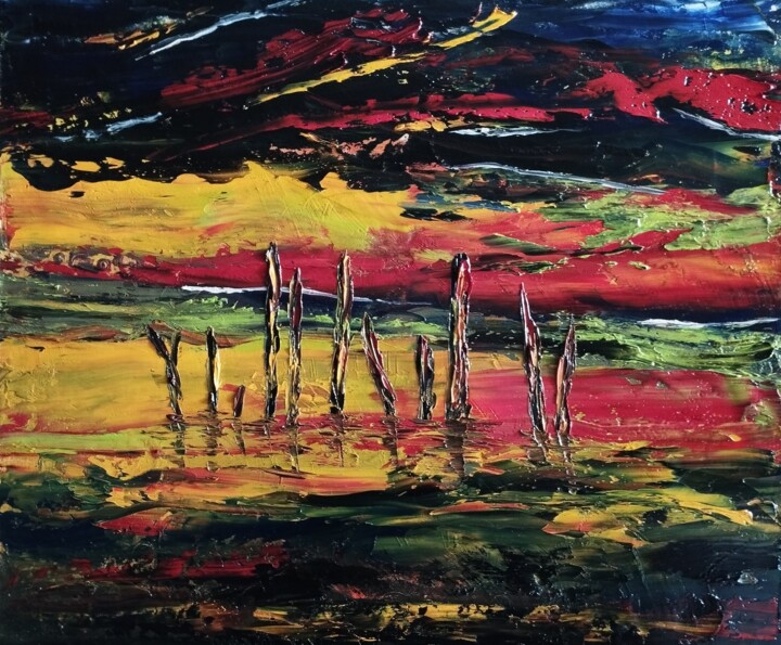 绘画,  18.1x21.5 in 