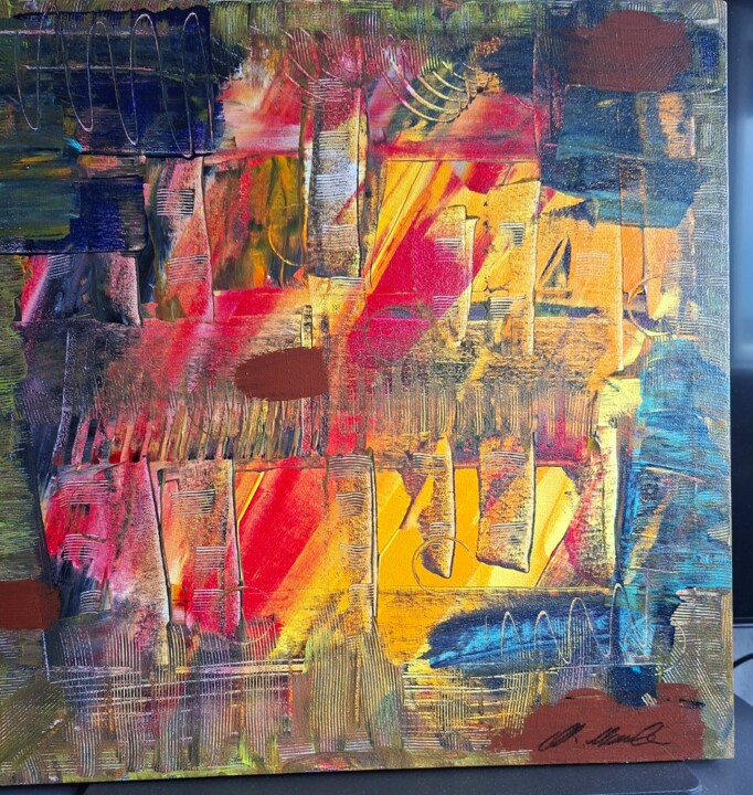 Farbenspiel der Dämmerung 绘画, 19.7x19.7 in