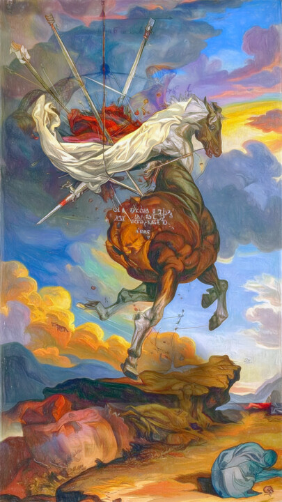 Printmaking titled "Poetique du théorèm…" by Lionel Morateur, Original Artwork, Digital Painting