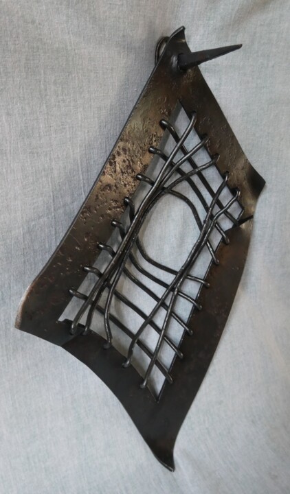 Sculpture titled "Space sprout" by Yavor Grancharov, Original Artwork, Metals