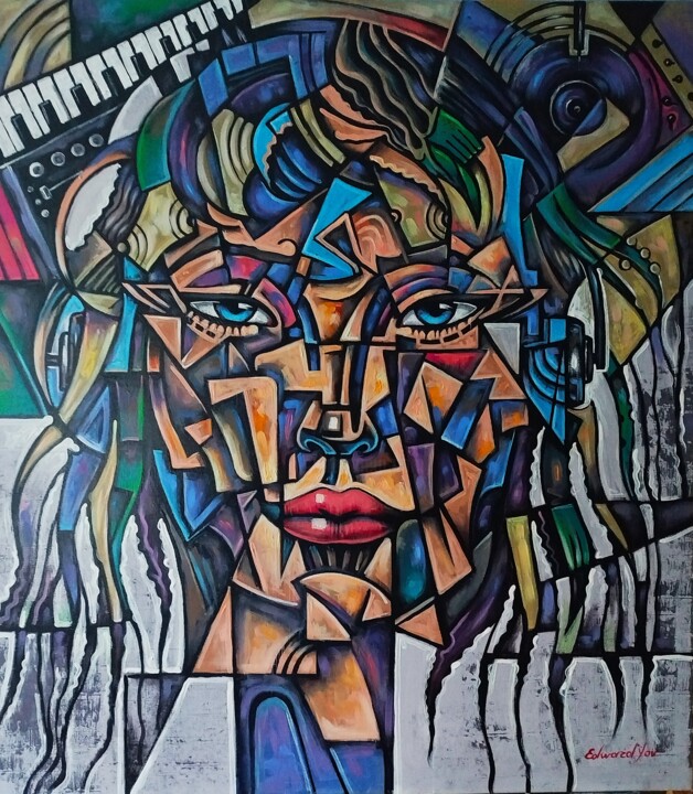 绘画,  35.4x31.5 in 