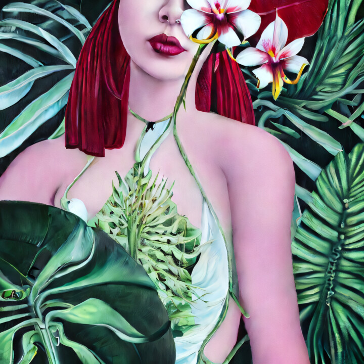 Tropical woman 数字艺术