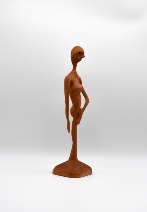 Escultura titulada "Kirsche" por Sylvia Gnatz, Obra de arte original, Madera