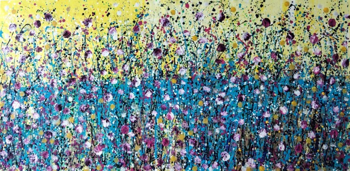 Jardin sauvage Painting, 29.5x61.8 in
