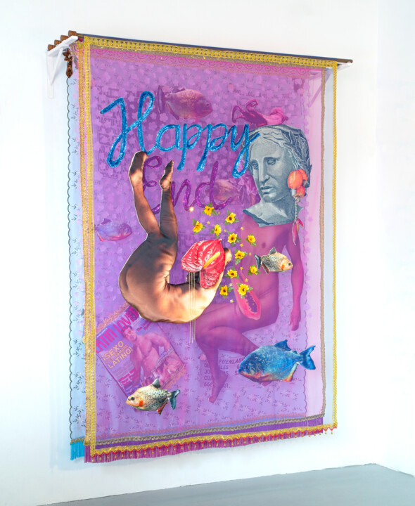 Happy Ending Текстильное искусство, 74,8x53,2 in