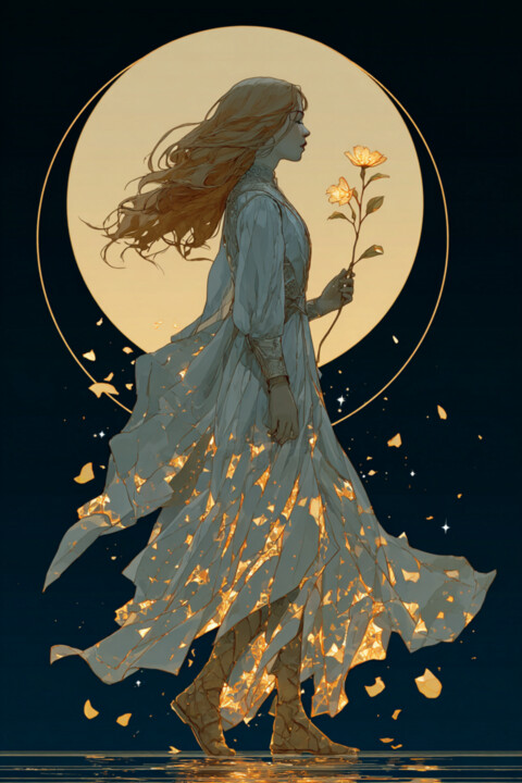 Eternal Spring - Moon Guardian 数字艺术