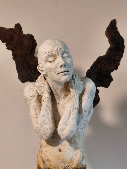 Sculpture titled ""Threshold"" by Elena Kraft, Original Artwork, Polymer clay