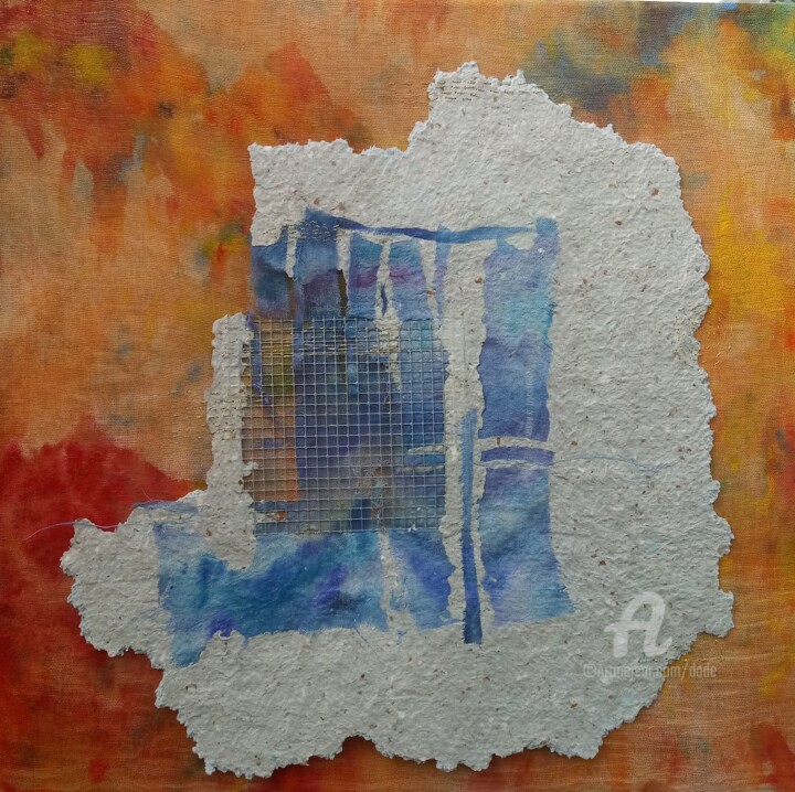Segni Visibili Arte tessile, 19,7x19,7 in