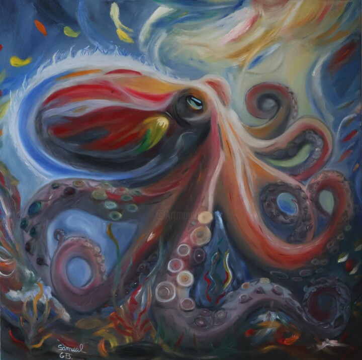 L'Esprit des Profondeurs 绘画, 39.4x39.4 in