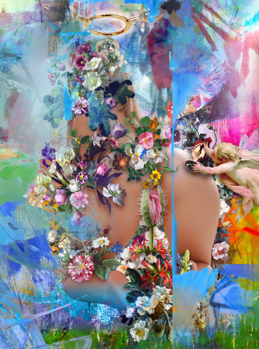 Digital Arts titled "4M4P0L4" by José Luis Guerrero, Original Artwork, Digital Collage