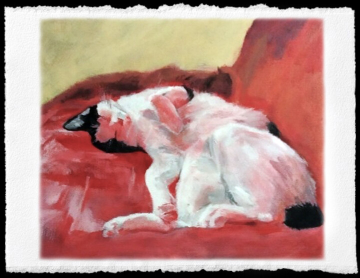 "" CAT I "" Pintura, 30,3x44,1 in