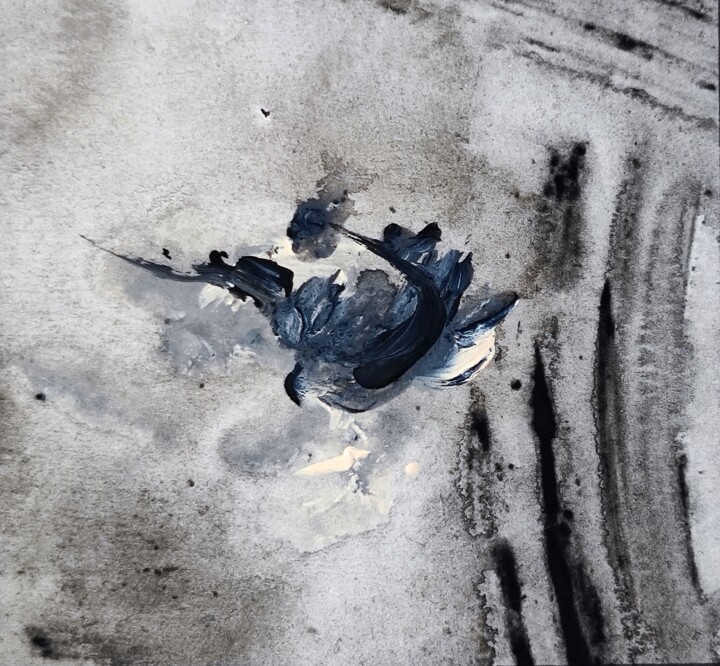 Wounded bird Tablo, 2,8x2,8 in