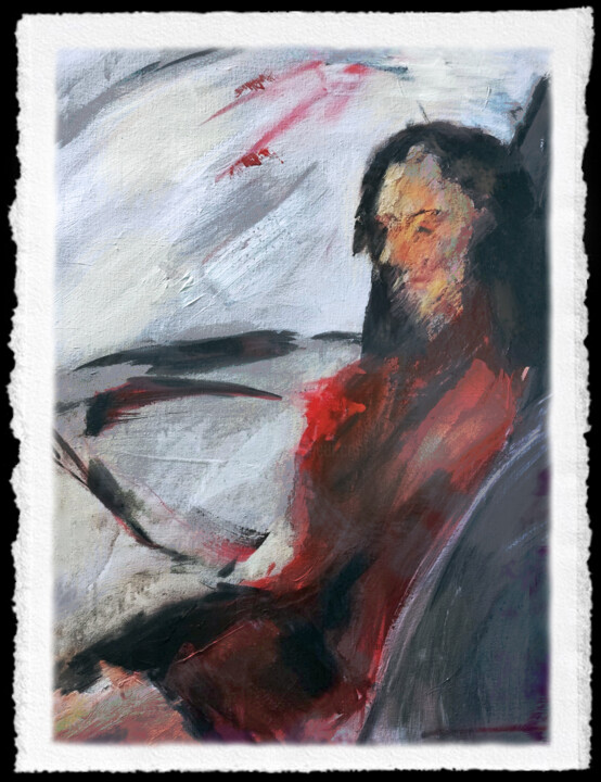 绘画,  44.1x30.3 in 