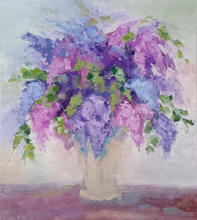 Scent of a spring night 绘画, 35.4x31.5 in