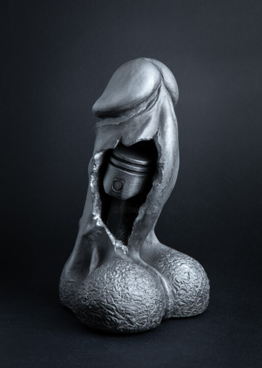 Piston. Mechanical Phallus Скульптура, 7,5x4,7 in