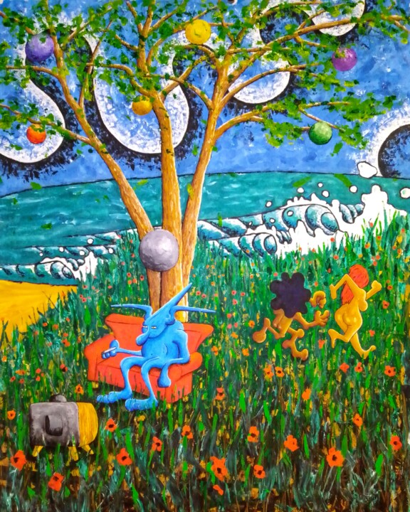 Day Seven - A Day to Rest 绘画, 74.8x63 in