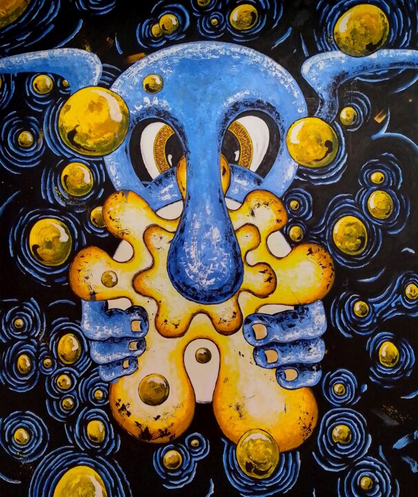 Day One - Light and Sound 绘画, 74.8x63 in