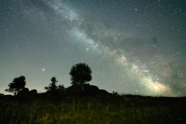 Photography titled "Night Landscape wit…" by Grigore Roibu, Original Artwork, Digital Print