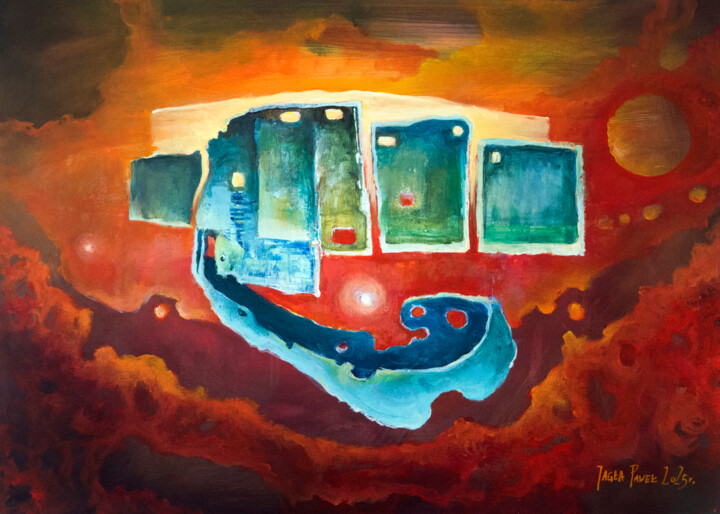 "Bez tytułu ..." 绘画, 19.7x27.6 in