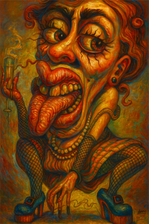 Ugly Sister 绘画, 14.2x21.3 in