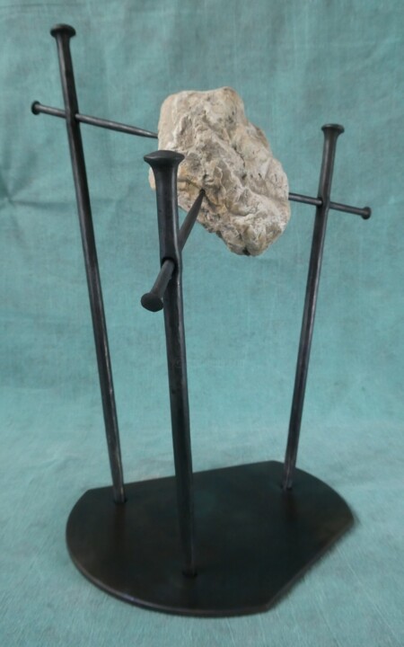 Sculpture titled "Tensegrity" by Yavor Grancharov, Original Artwork, Metals