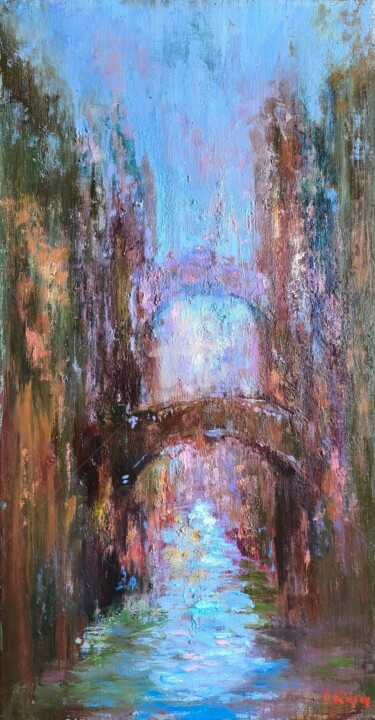 Malerei mit dem Titel "Venice. Ponte dei S…" von Svetlana Grishkovec-Kiisky, Original-Kunstwerk, Öl Auf Keilrahmen aus Holz…