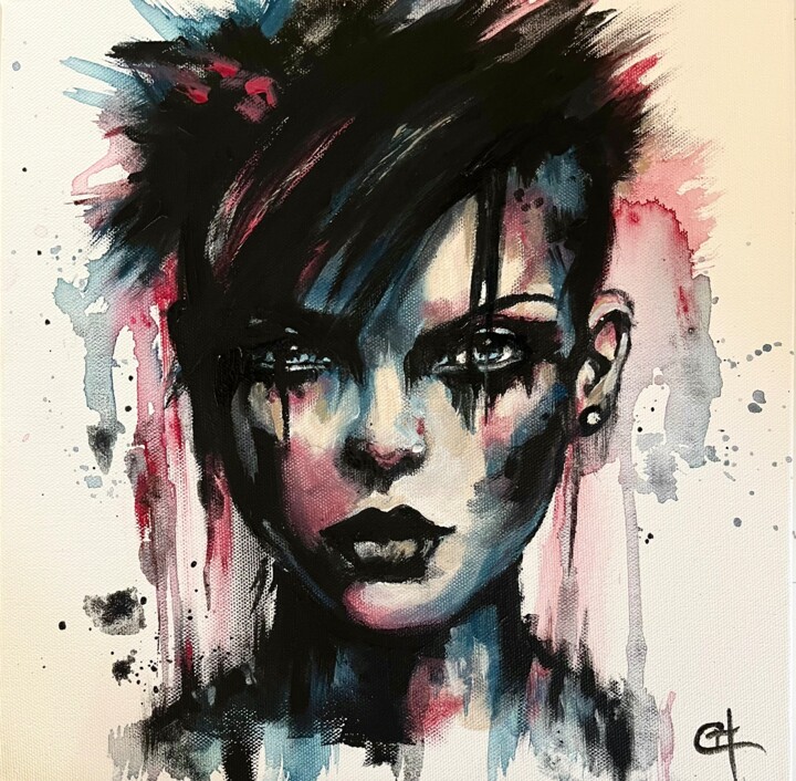 Le regard 绘画, 11.8x11.8 in