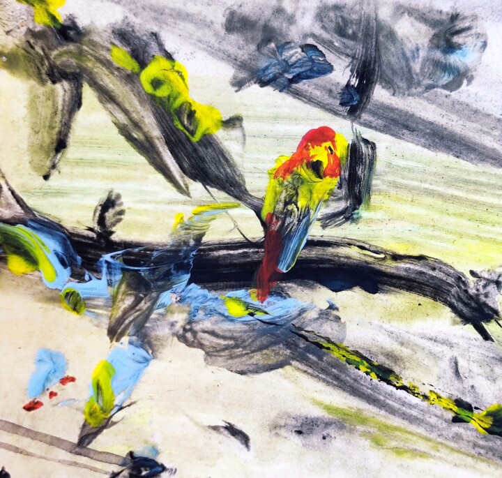 Spiteful and negative Redbirds - 12 Schilderij, 2,8x2,8 in