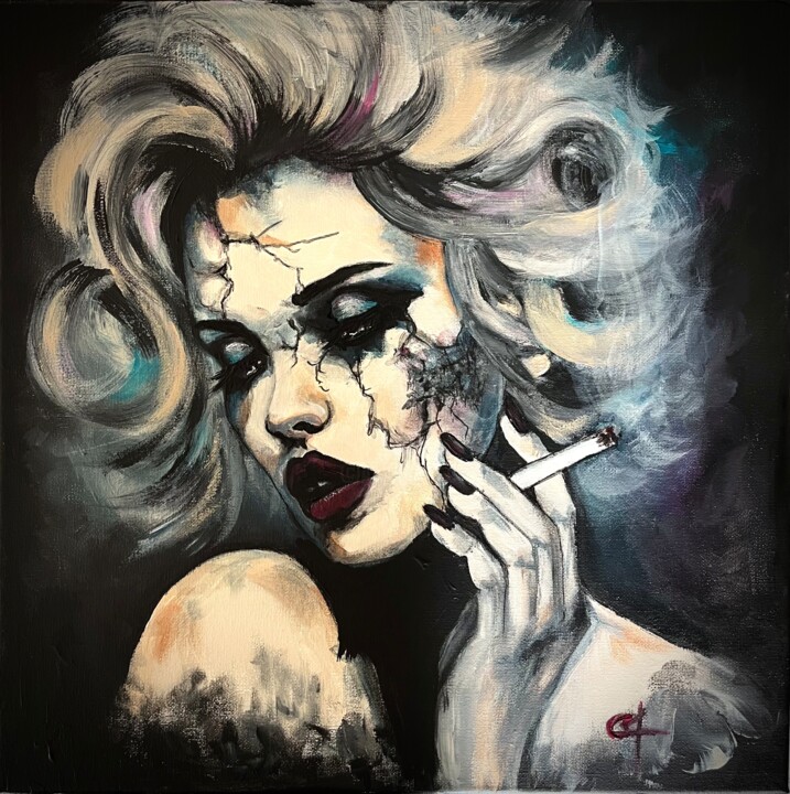 L’éphémère et l’éternel 绘画, 15.8x15.8 in