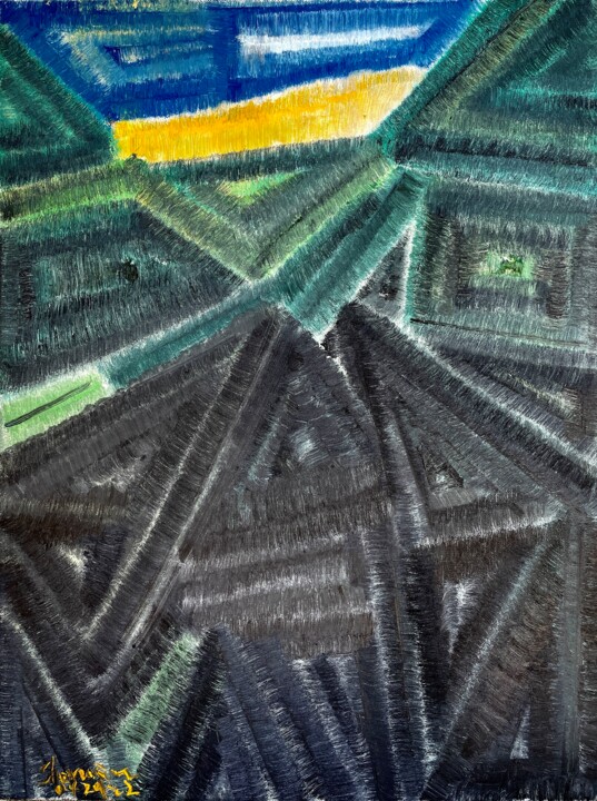 ONE METER SUNLIGHT Tablo, 24x18 in