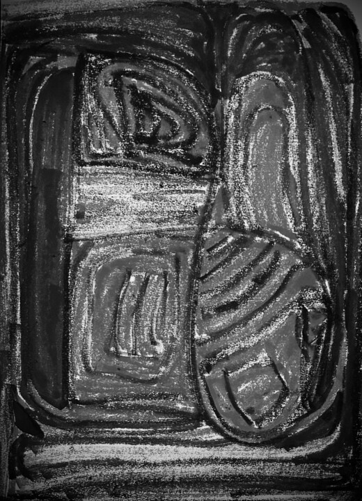 Drawing titled "Be 1" by Greg Powell, Original Artwork, Marker