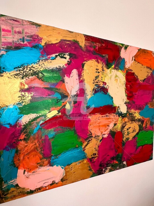 Painting titled "Now" by Alexandra Heumber Perry, Original Artwork, Acrylic