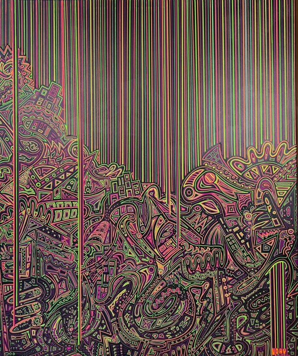 绘画 标题为“Intricate Illusions” 由Uday Mastenbroek, 原创艺术品, 丙烯