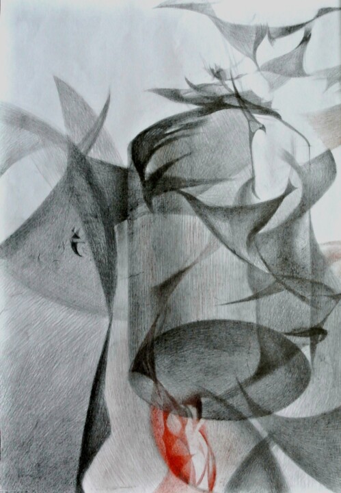 Above the horizon line Рисунок, 16,1x11,2 in