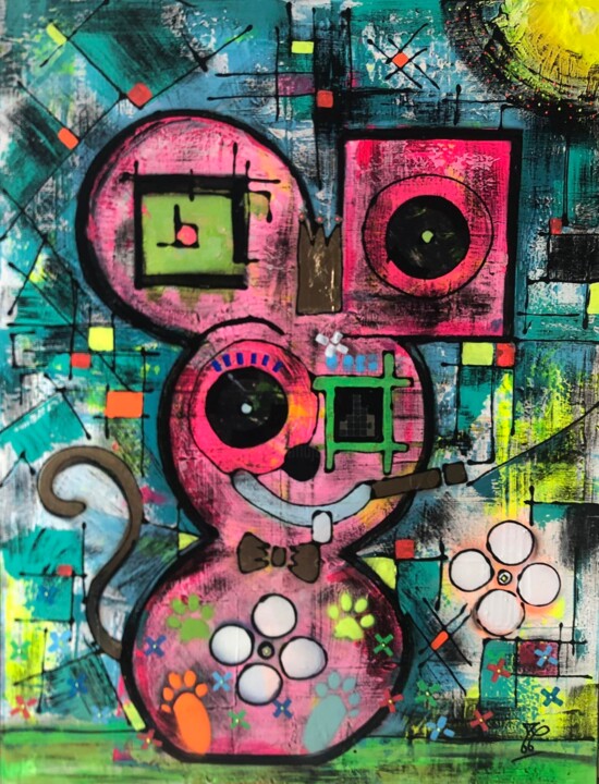 CRLT Mouse 绘画, 45.7x35 in