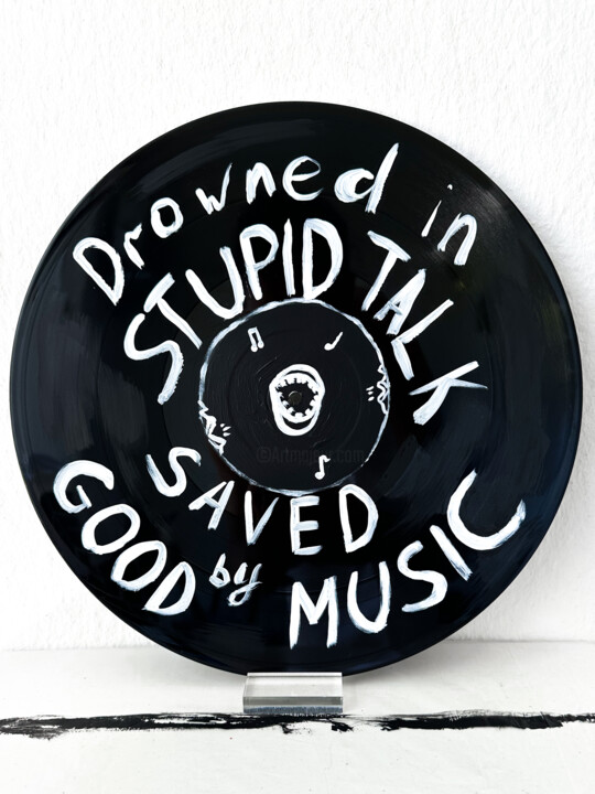 Drowned in Stupid Talk, Saved by Good Music (Vinyl) Скульптура, 11,8x11,8 in