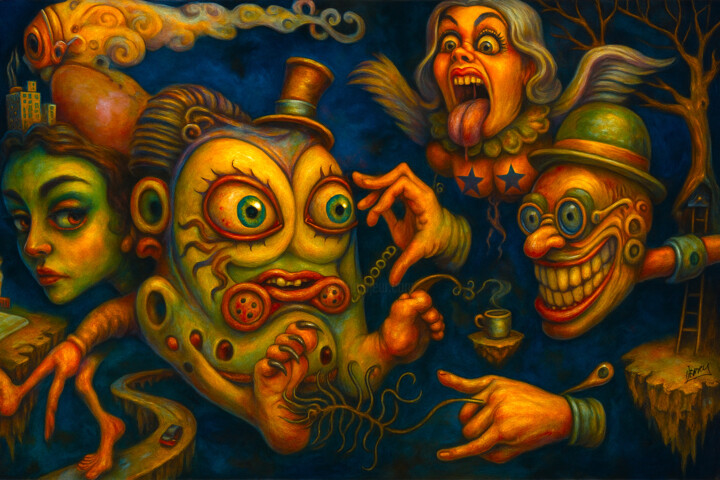 Madness in Your Method 绘画, 14.2x21.3 in